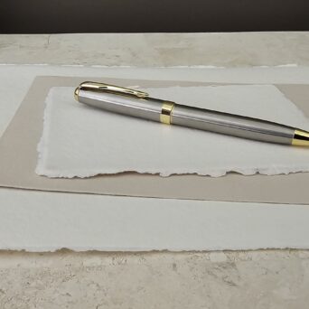 THE EXECUTIVE PEN - Silver & Gold Luxury Ballpoint Pen